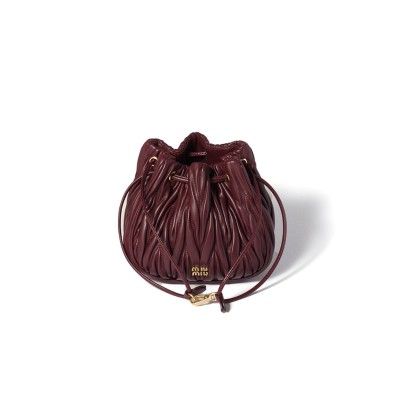 MIU MIU MATELASSÉ NAPPA LEATHER COSMETICS BAG 5ND022 (16*14*7.5cm)